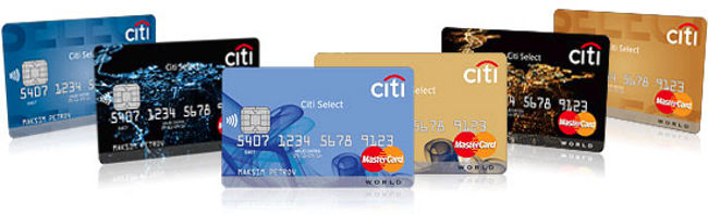 Кредитные карты Citi Select